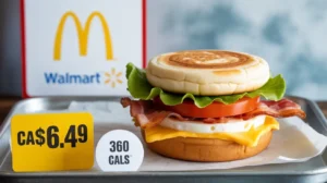 Egg BLT McMuffin with Shredded Lettuce